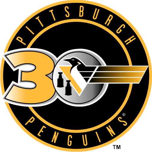 Pittsburgh Penguins 1996 97 Anniversary Logo iron on paper